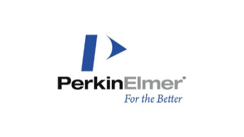 A logo for the brand PerkinElmer